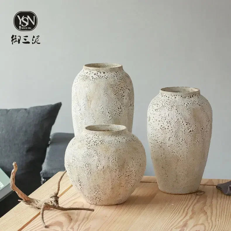 vase rétro en céramique pour fleurs et décoration - vue 6 sur 9