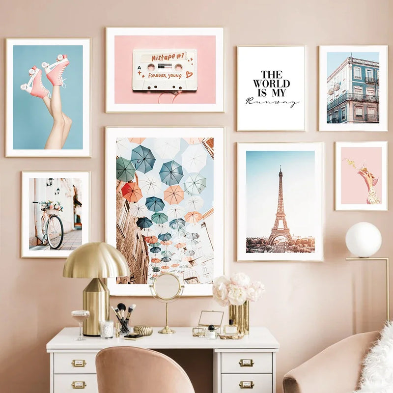 affiches et impressions art mural mode ville londres paris pour décoration