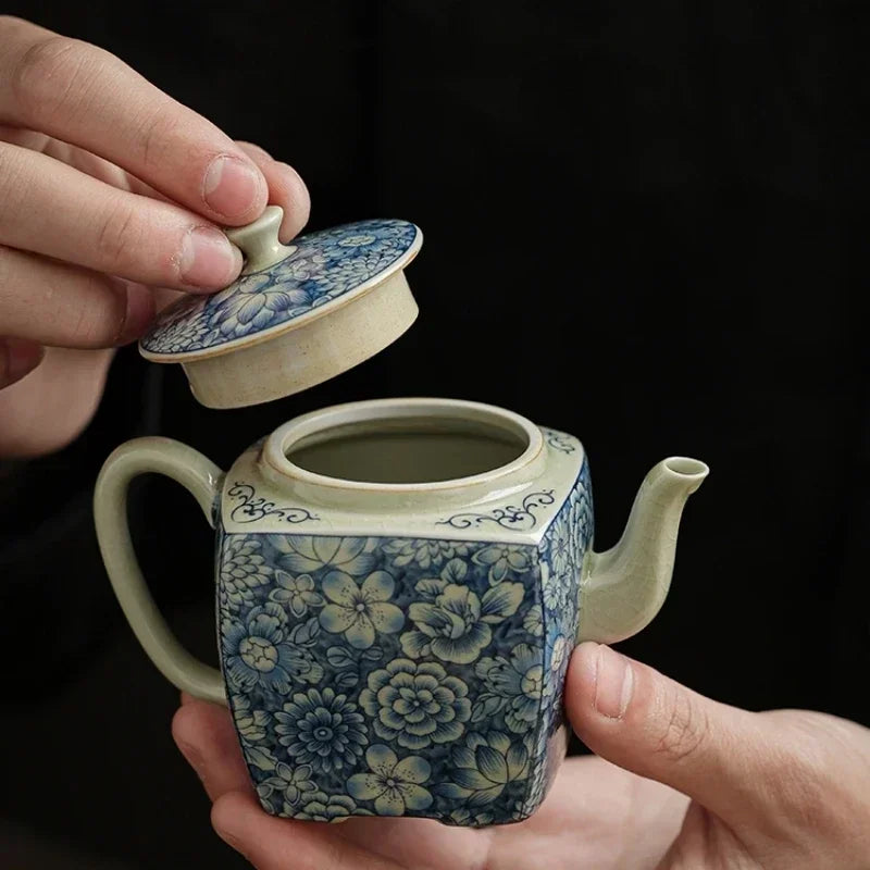 Bouilloire ceramique chinoise motifs traditionnels service the