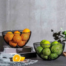 panier de rangement en métal pour fruits et pain