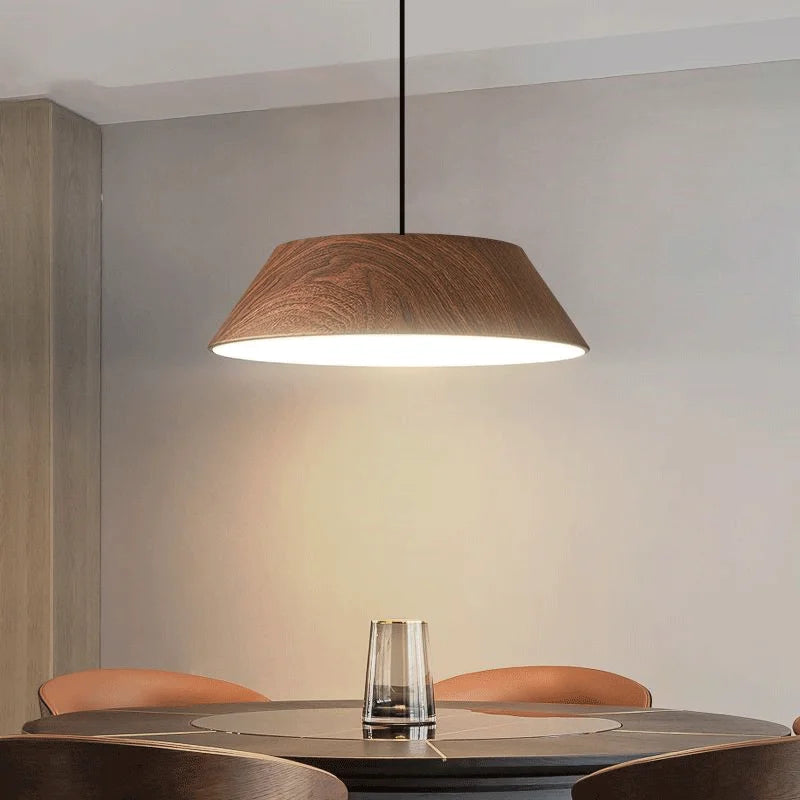lustre noyer salle manger plafond bar - vue 3 sur 8