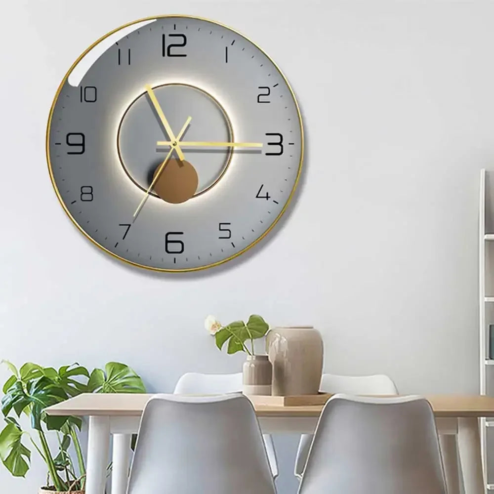 horloge murale en verre design moderne créatif pour décoration intérieure - vue 4 sur 18