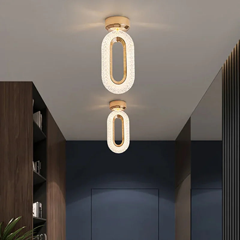 Modern Luxury Simple Ceiling Chandelier Retro Metal Bedhead Living Room Main Dining Room Bedroom Pendant Light Led Home Decor - vue 6 sur 13