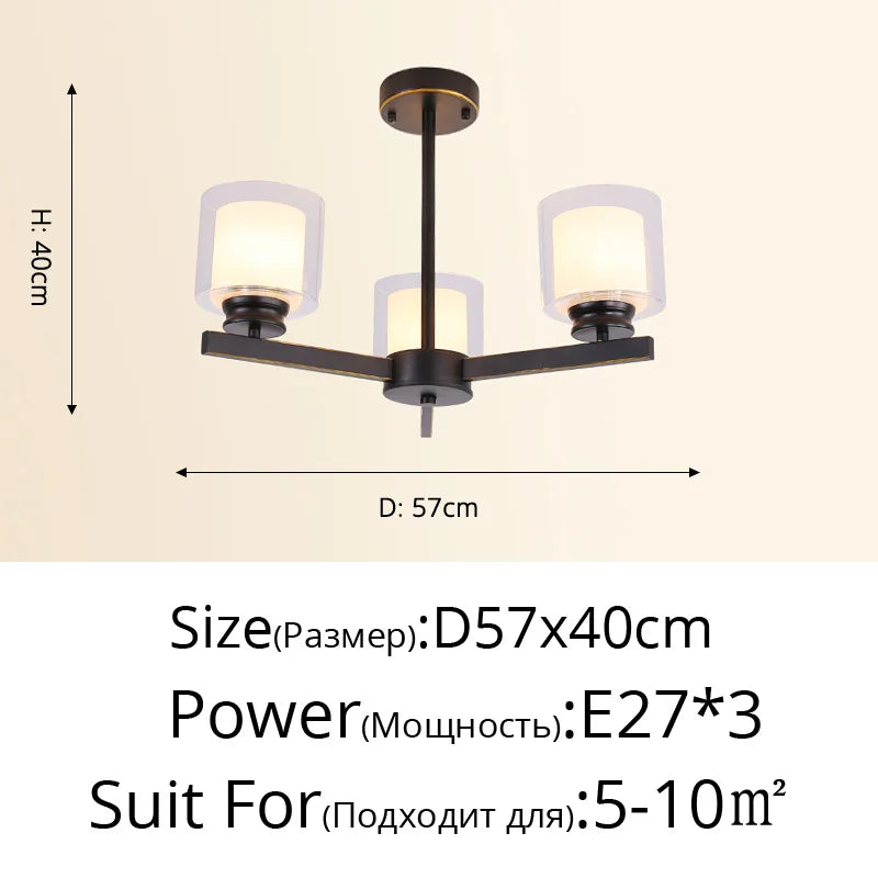 Bosmos European Style Decorative LED Chandeliers For Living Rooms, Bedrooms, And Modern Simple Indoor Lighting - vue 20 sur 21