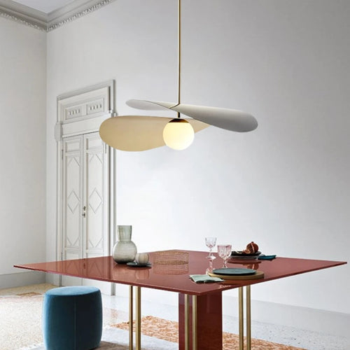 lampe suspendue en métal et verre pour boutique
