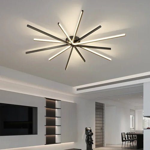 plafonnier led moderne en cuivre pour décoration artistique