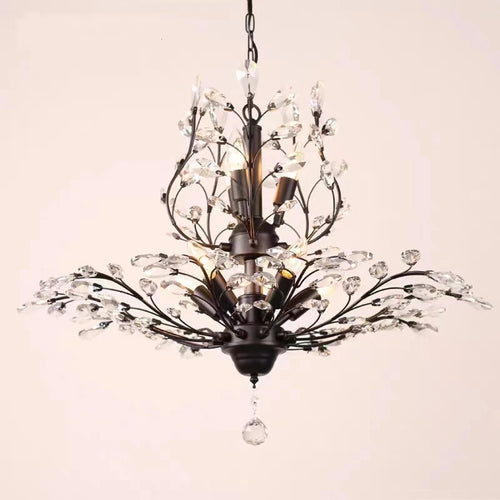 lustre en cristal rétro pour magasin créatif et original - vue 5 sur 13