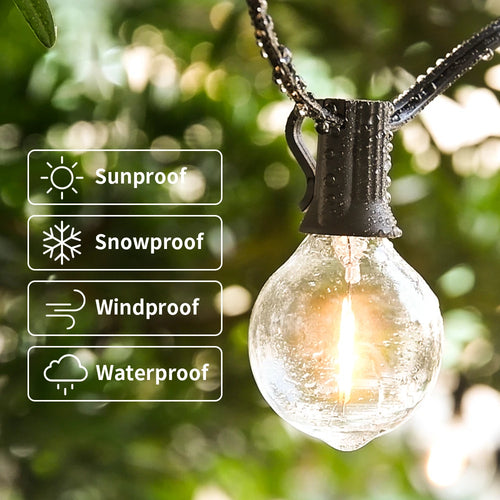 guirlande lumineuse led vintage pour extérieur et jardin - vue 3 sur 6