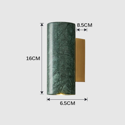 applique murale en marbre pour décoration et éclairage d'allée