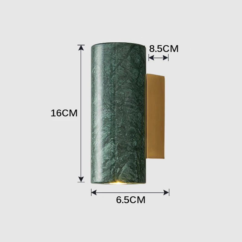 applique murale en marbre pour décoration et éclairage d'allée - vue 6 sur 12