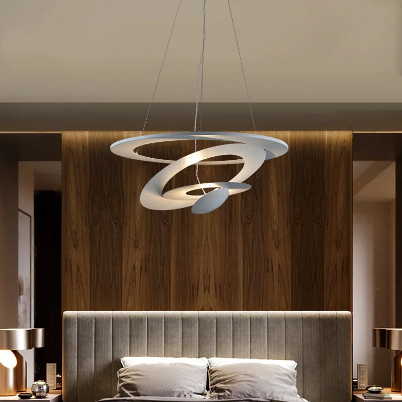 suspension design en métal pour un éclairage moderne - vue 4 sur 6