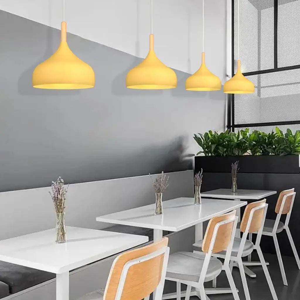 luminaires suspendus modernes nordiques pour bar et restaurant - vue 7 sur 17