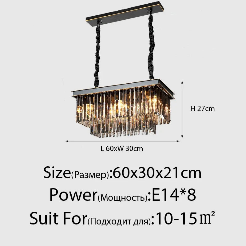 lustre moderne en cristal style nordique vintage pour intérieur élégant - vue 11 sur 21