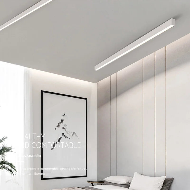 plafonnier linéaire à led moderne style simple pour intérieur - vue 7 sur 8
