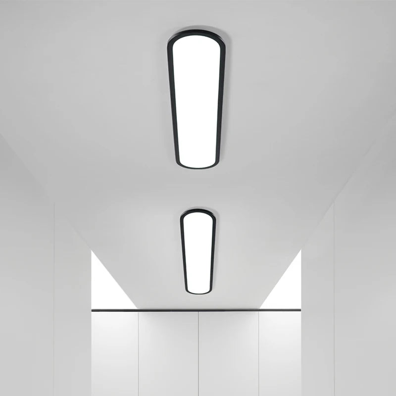 lustre led moderne simple restaurant nordique rectangulaire créatif - vue 7 sur 22
