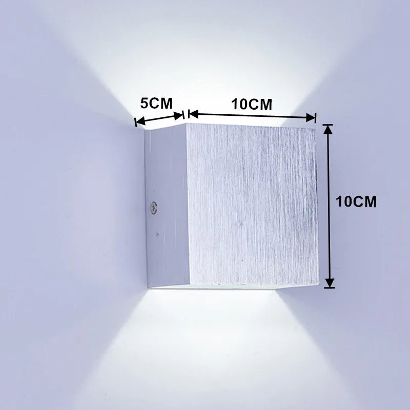 Applique murale LED lumière extérieure étanche IP65 porche jardin applique et intérieur chambre chevet décoration éclairage lampe en aluminium doré - vue 6 sur 15