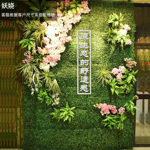 décoration végétale murale verte pour intérieur élégant