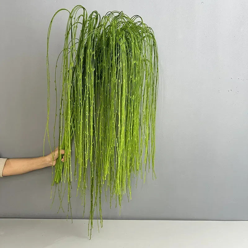 plantes artificielles saule pleureur en plastique pour décoration intérieure - vue 4 sur 7