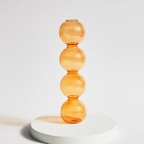 bougeoir conique en verre pour décoration intérieure festive - vue 14 sur 17