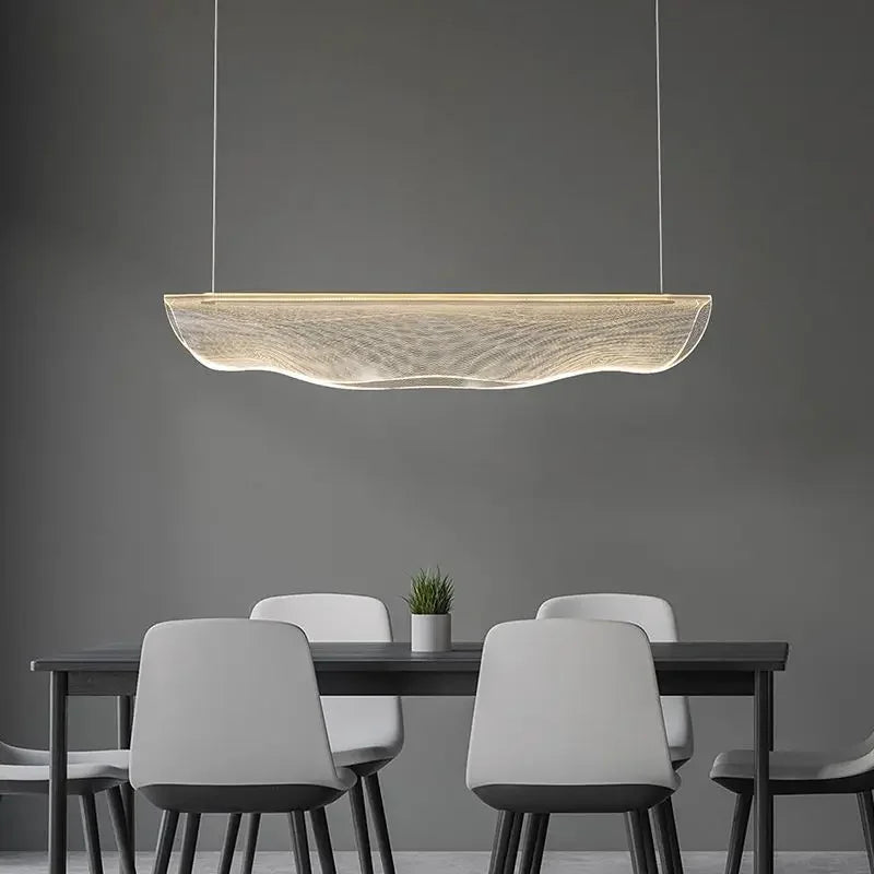 lustre moderne en acrylique pour éclairage décoratif intérieur - vue 3 sur 12
