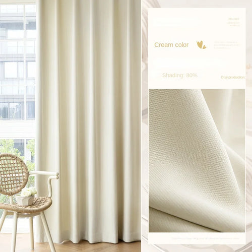 Rideau occultant plissé style moderne pour salon chambre