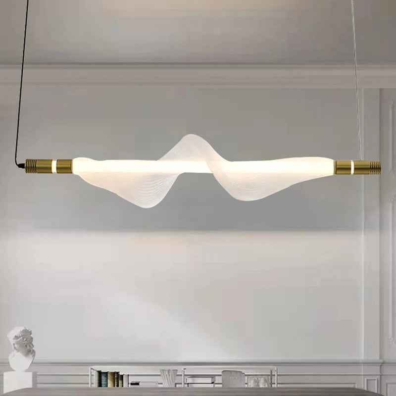 lustre led art déco avec cordon réglable luminaires suspendus - vue 4 sur 22