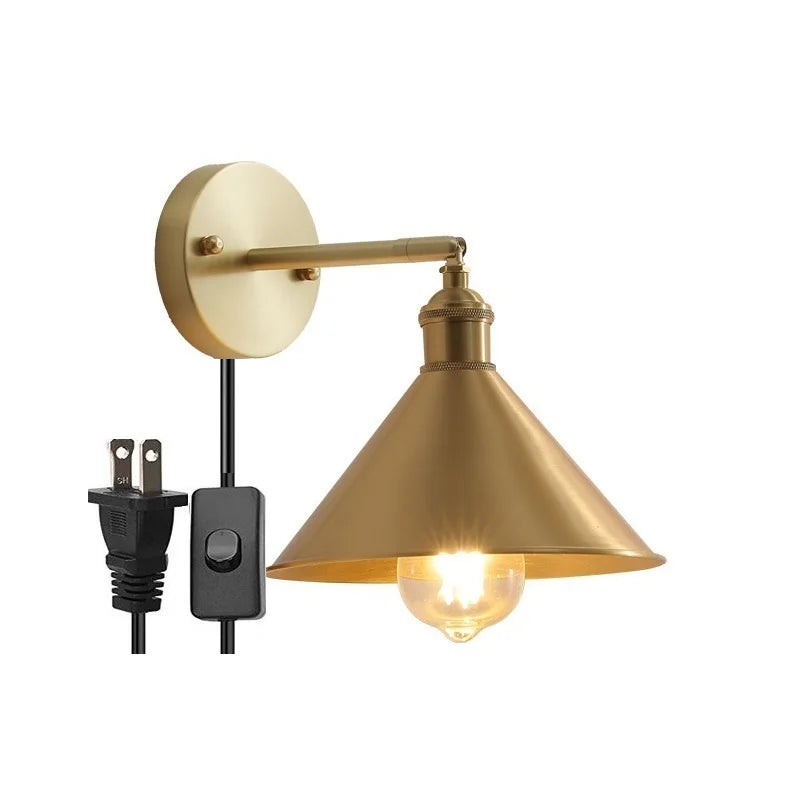 IWHD nordique moderne cuivre applique murale LED lampes applique décor à la maison éclairage intérieur chambre salle de bains salon escalier lumière Luminaria - vue 15 sur 32