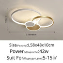 plafonnier design moderne circulaire en led pour intérieur élégant