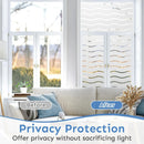 Film décoratif givré ondulé pour vitres intimité intérieur