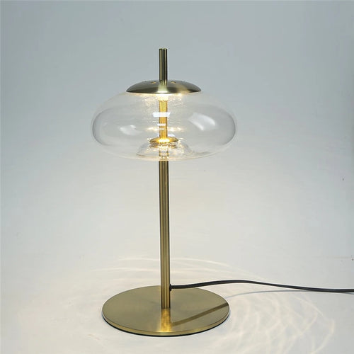lampadaire minimaliste en verre design pour intérieur moderne