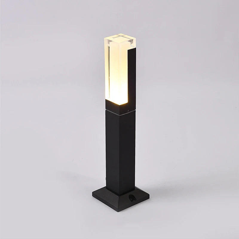 lampe led extérieure étanche éclairage moderne pour jardin et allée - vue 5 sur 8