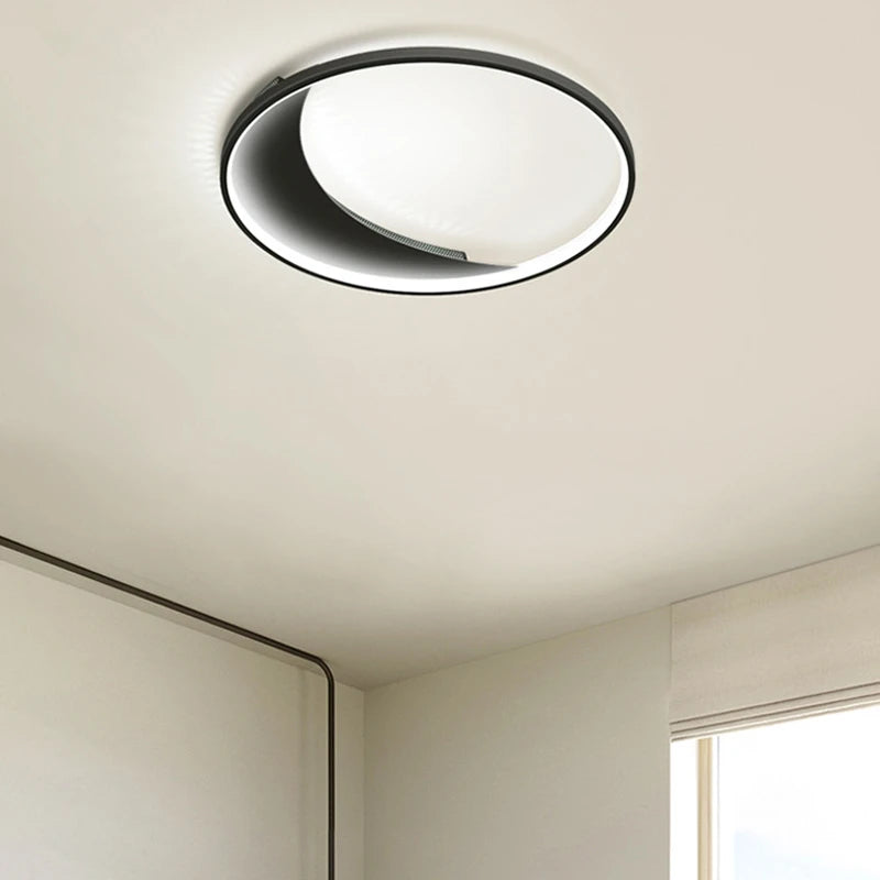 plafonnier moderne à leds avec télécommande pour intérieur décor lumineux - vue 5 sur 12