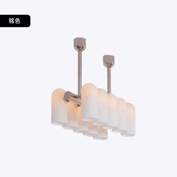 lustre led en verre style art déco éclairage moderne suspendu - vue 10 sur 13