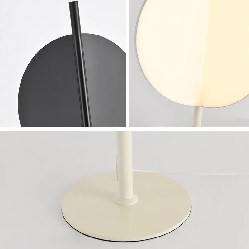 lampadaire led design nordique à lames rotatives pour décoration - vue 7 sur 8