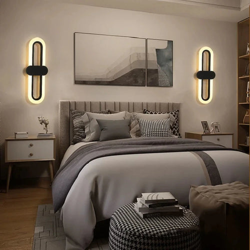 applique murale led pour décoration de maison acrylique