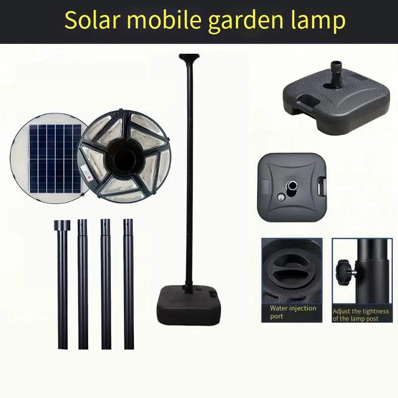 lampe solaire ronde pour jardin et éclairage extérieur - vue 15 sur 17