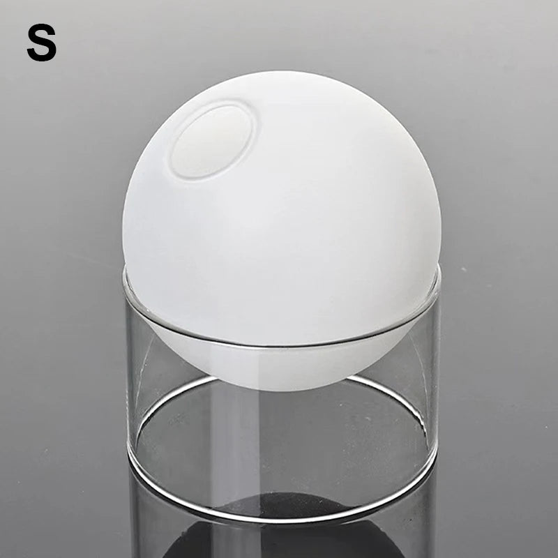 mini vase rond en verre pour décoration hydroponique écologique - vue 11 sur 18