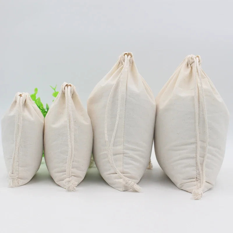sac de rangement en coton avec cordon de serrage personnalisé 20 pièces