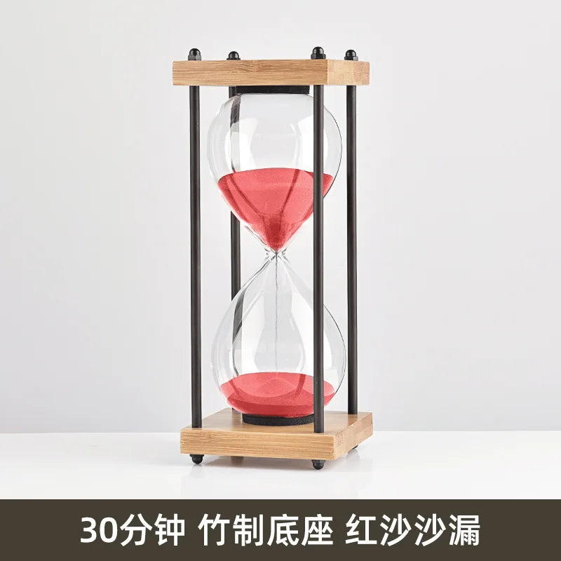 sablier en verre antichute pour enfants 30 minutes style rétro - vue 13 sur 17