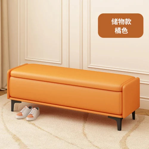 banc à chaussures nordique de luxe pour le rangement - vue 10 sur 15