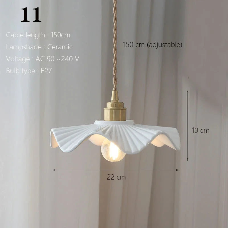 suspension traditionnelle japonaise en céramique décoration nordique - vue 20 sur 21