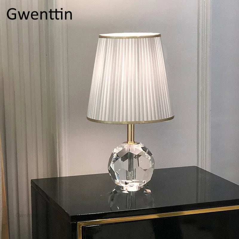 lampe à poser moderne en cristal pour décoration intérieure et éclairage - vue 5 sur 11