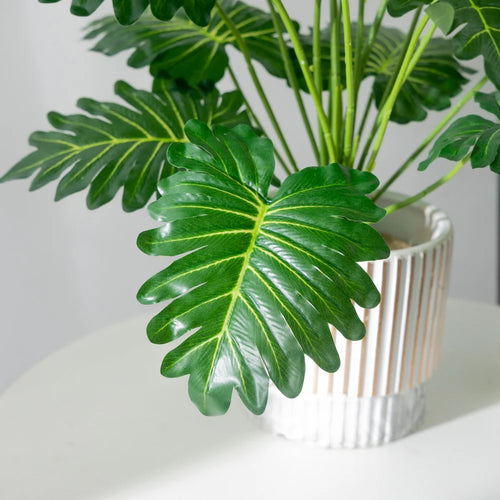grandes plantes artificielles monstera palmier tropical pour décoration extérieure - vue 4 sur 6