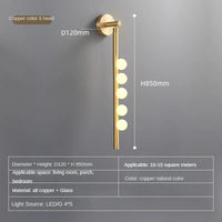 lampe de chevet en cuivre style industriel moderne