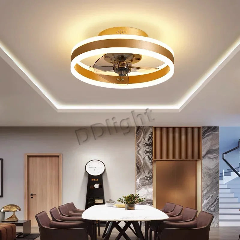 plafonnier ventilateur de plafond lumineux télécommandé dimmable décoratif - vue 4 sur 15