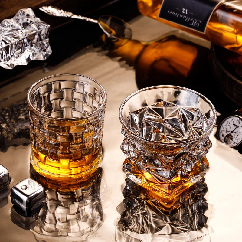 Verre whisky old fashioned gravé style vintage cadeau - vue 4 sur 7