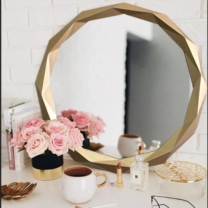 miroirs décoratifs ronds pour maquillage et décoration intérieure - vue 6 sur 7