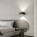 applique murale carré cuivre moderne led double tête luxe