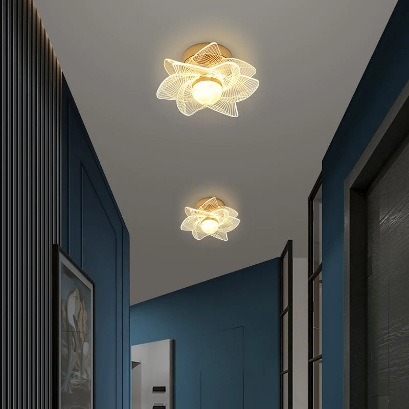 plafonnier led moderne nordique pour intérieur et balcon - vue 4 sur 13