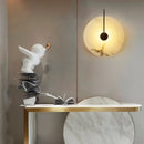 Applique murale LED marbre moderne luxe noir or